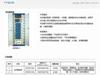 GPX98-C型光纖配線架 品牌與供應(yīng)商解析，以及今日市場(chǎng)行情